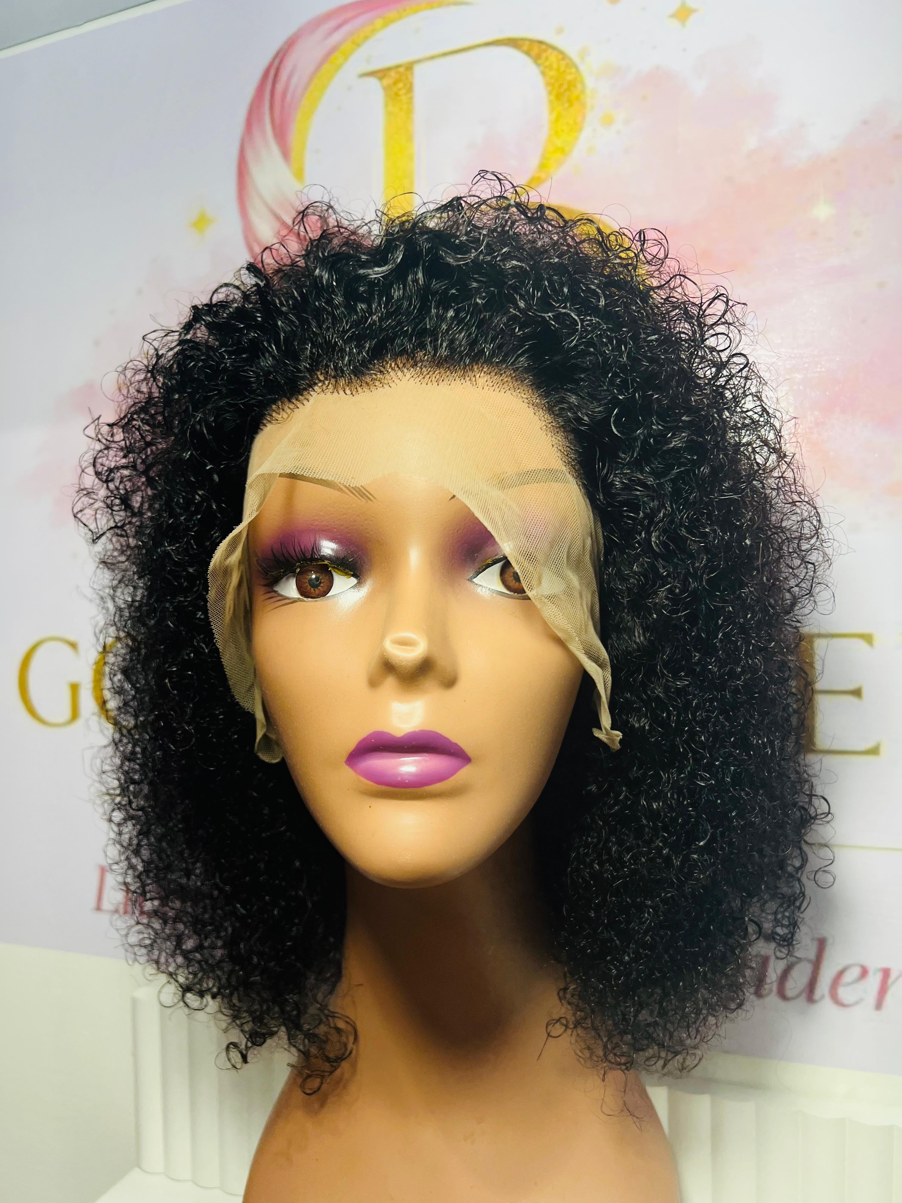 14” Jerry Curl 13x6 HD Lace Wig
