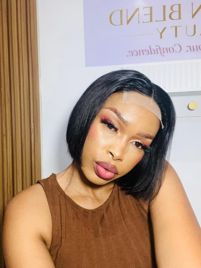 10” Glueless HD DD Lace Bob Wig