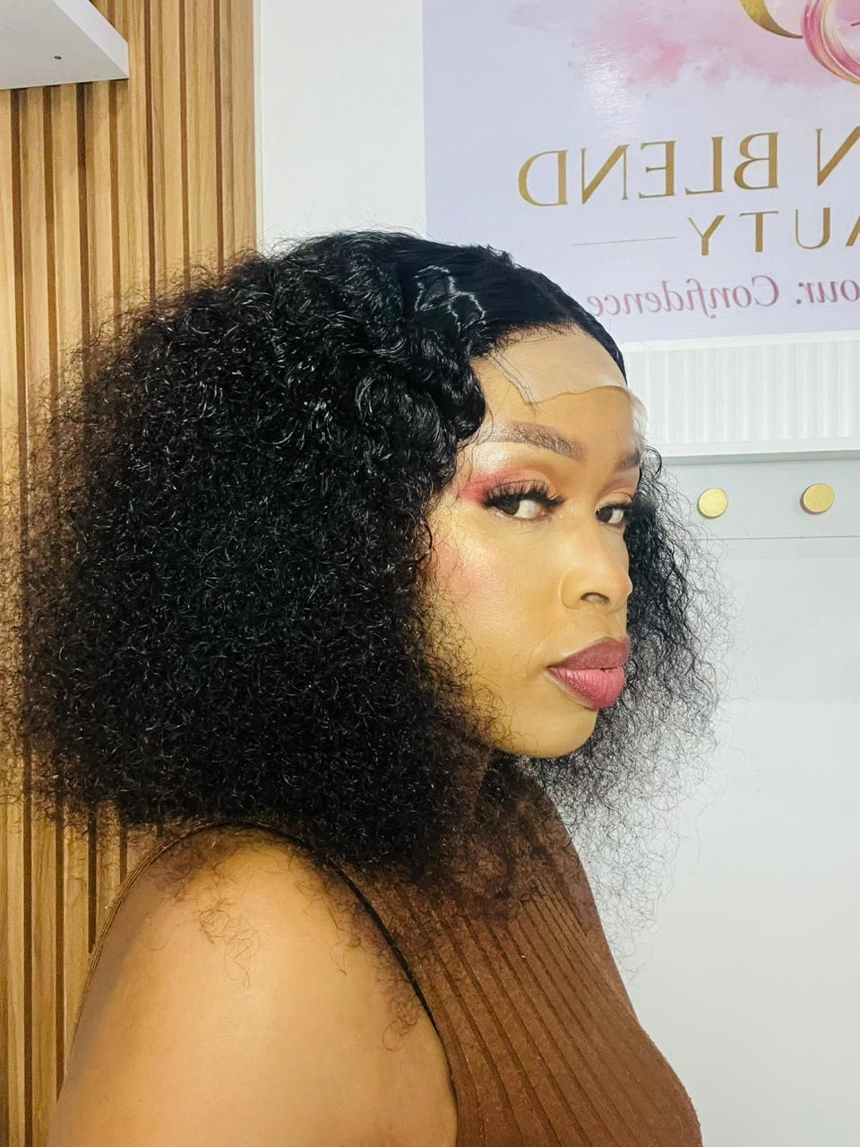 14” Glueless Water Curl 13x6 HD Lace Wig