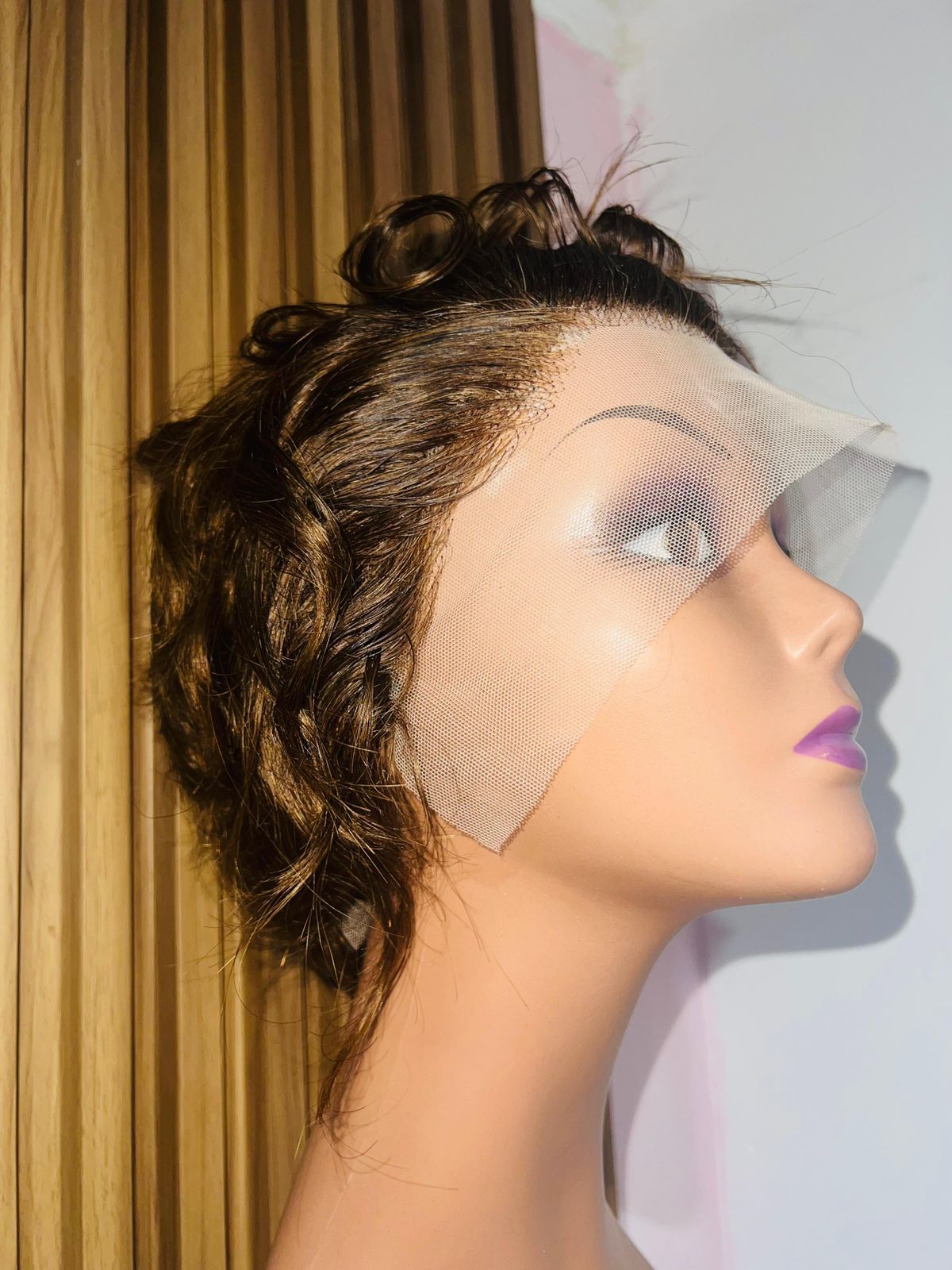 Brown Blonde Pixie HD Frontal Wig