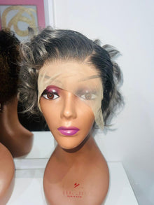 Grey Pixie Cut HD Frontal Wig