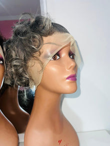 Grey Pixie Cut HD Frontal Wig