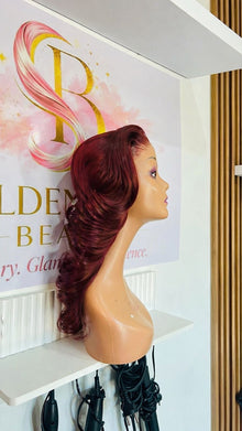 Tamara Burgundy Wig 16”–24”