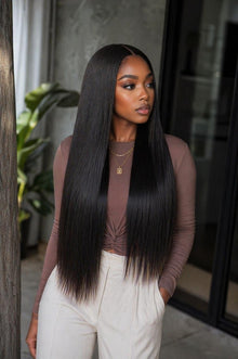 16”–28” Straight DD HD Wig 5x5