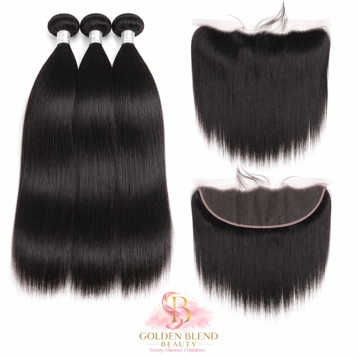 20” Straight Hair Combo with 13x4 Frontal