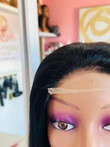 14” Black DD HD Lace Wig