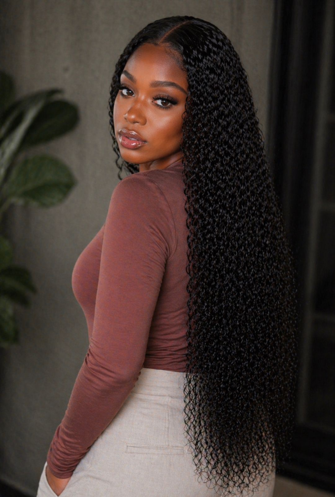18” Water Curl HD Lace Frontal Wig